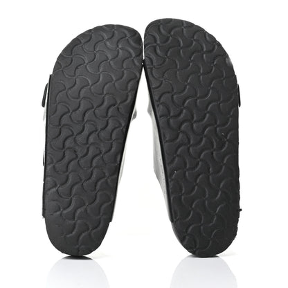 Valentino Garavani Calfskin VLTN Birkenstock Slide Sandals 40 Black 4 of 8