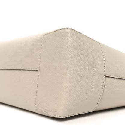 Burberry Calfskin Crest Embossed Small Tote Limestone 9 of 9