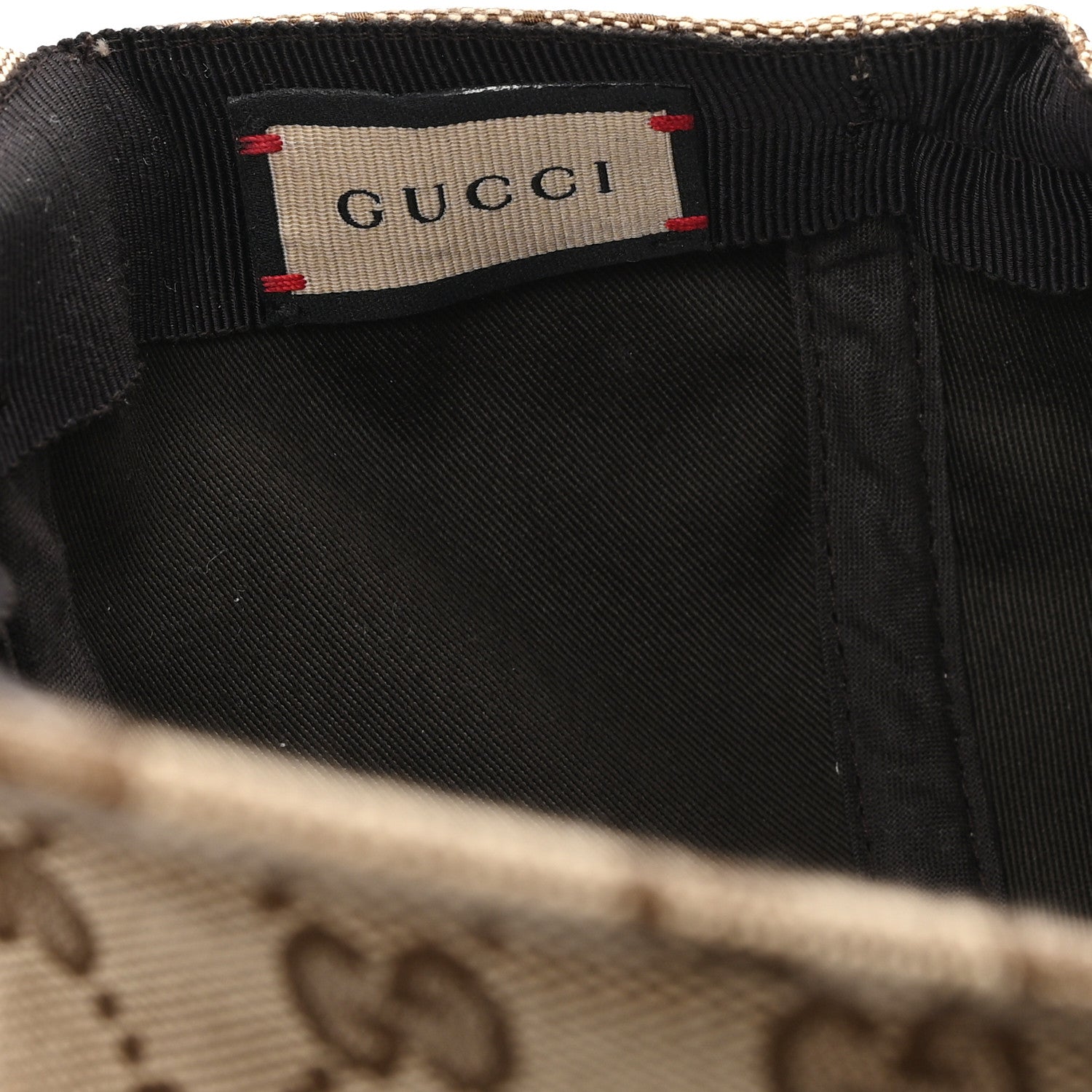 Gucci Monogram Patch Logo Soft Baseball Hat L Beige Cocoa 8 of 10