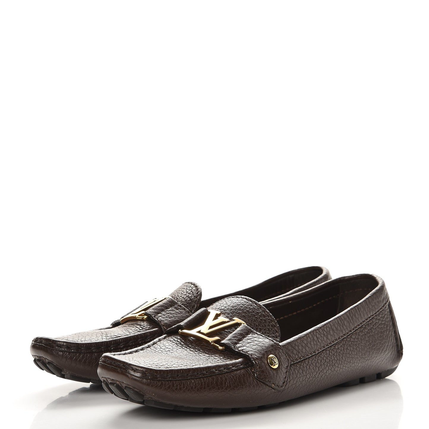 Calfskin Monte Carlo Moccasin Loafers 38.5 Cacao