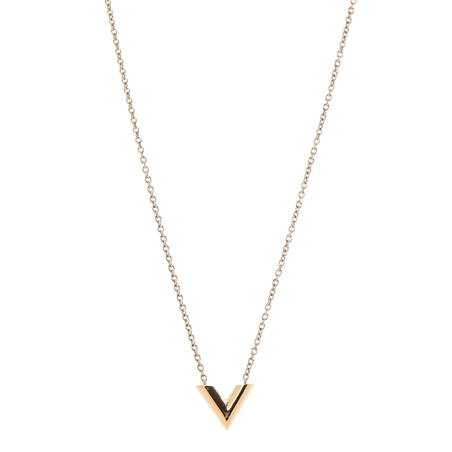 Essential V Necklace Gold