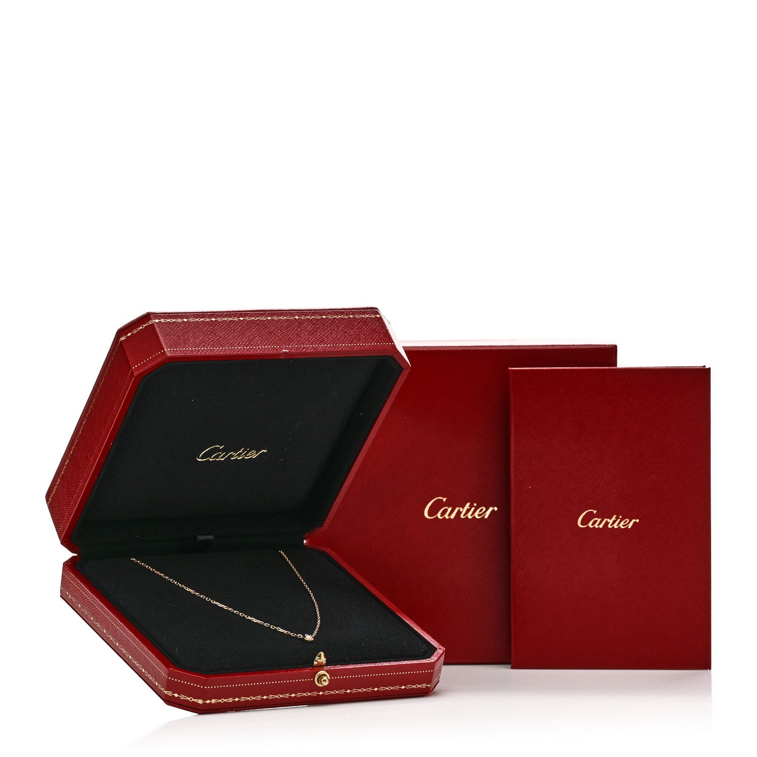 Cartier 18K Yellow Gold Diamond SM D'Amour Pendant Necklace 6 of 6