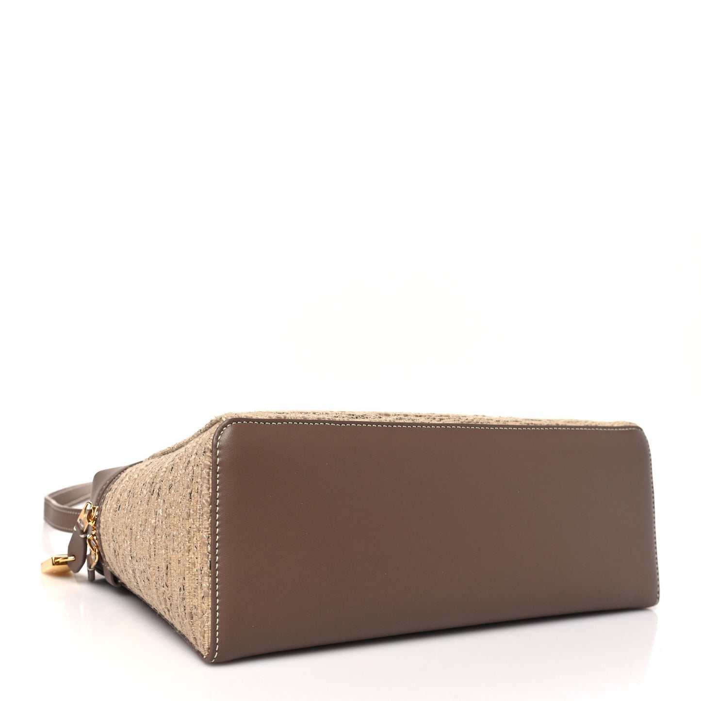 Calfskin Cotton Linen L27 Extra Pocket Bag Natural Light Beige