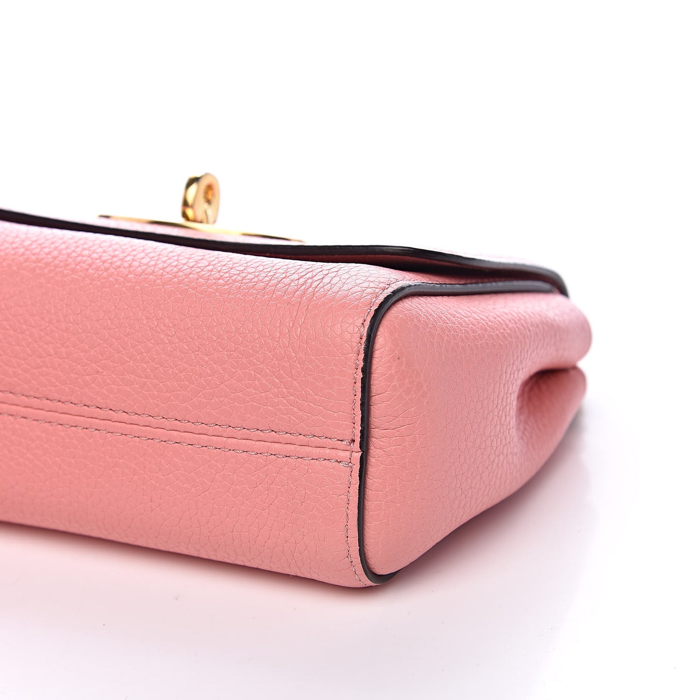 Small Classic Grain Calfskin Mini Lily Macaroon Pink