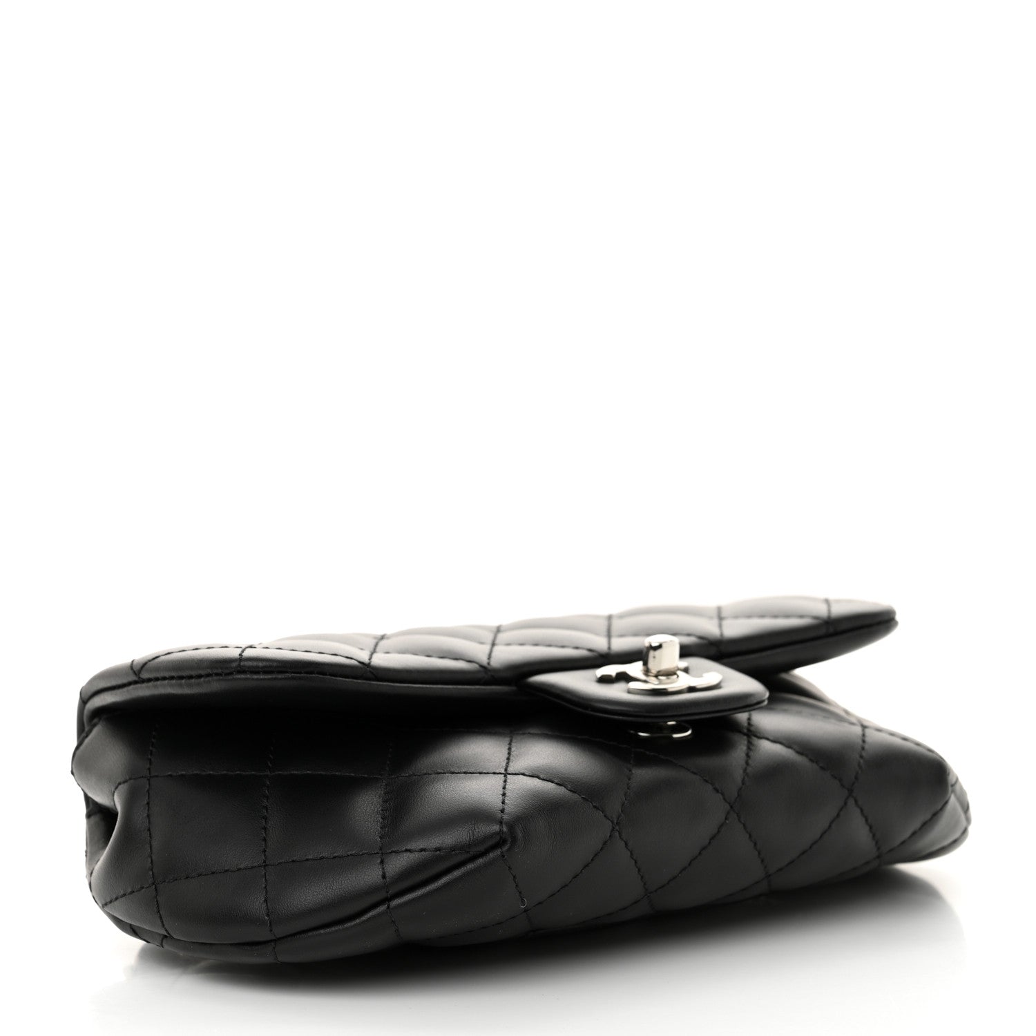 Chanel Calfskin Quilted CC Uniform Flap Belt Bag Black 3 of 10