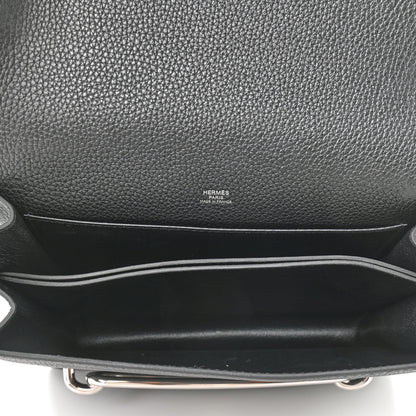 Hermes Taurillon Clemence Sac Roulis 23 Black 4 of 8