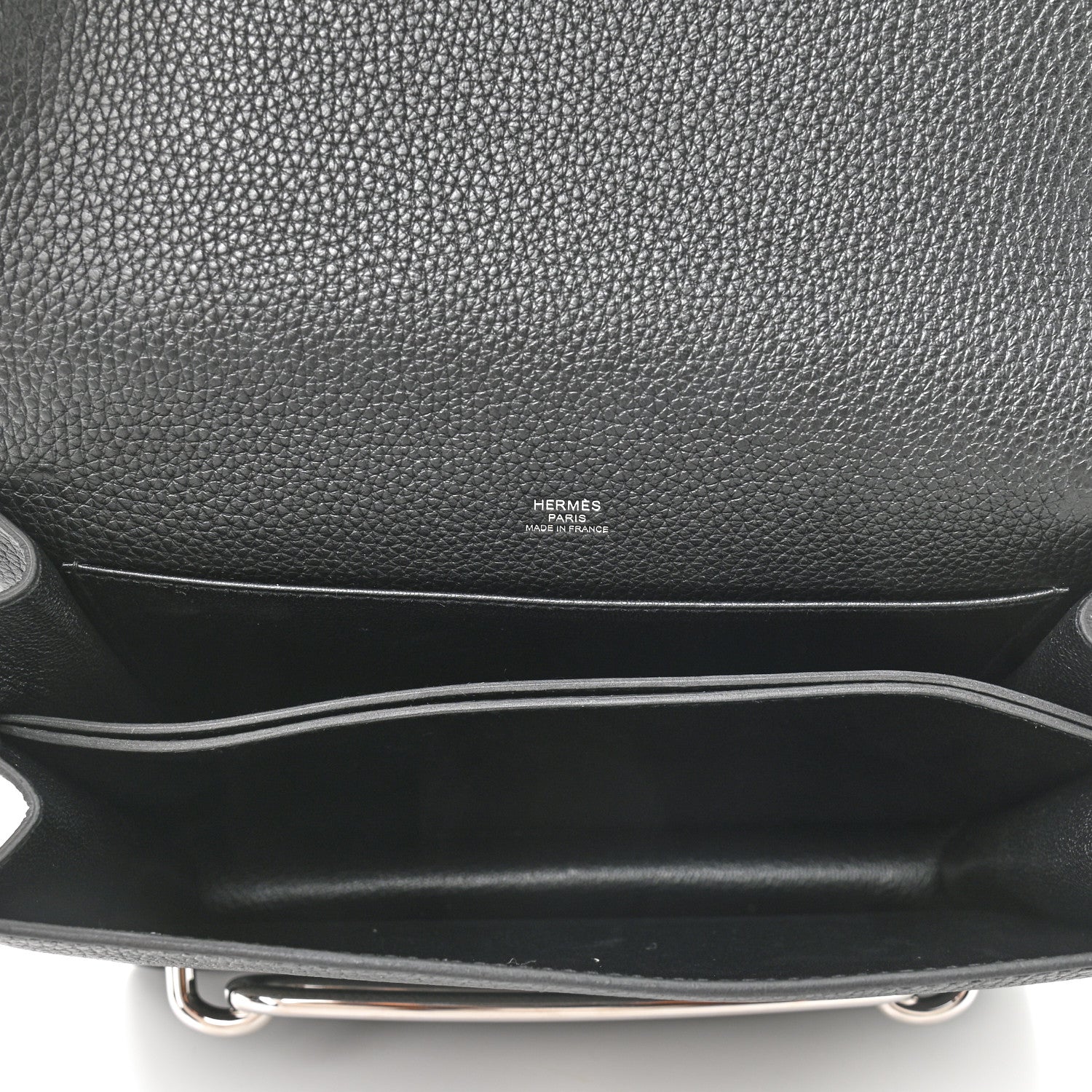 Hermes Taurillon Clemence Sac Roulis 23 Black 5 of 13