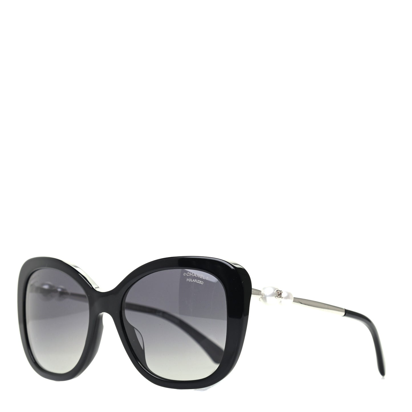 Acetate Pearl Polarized Sunglasses 5339-H Black