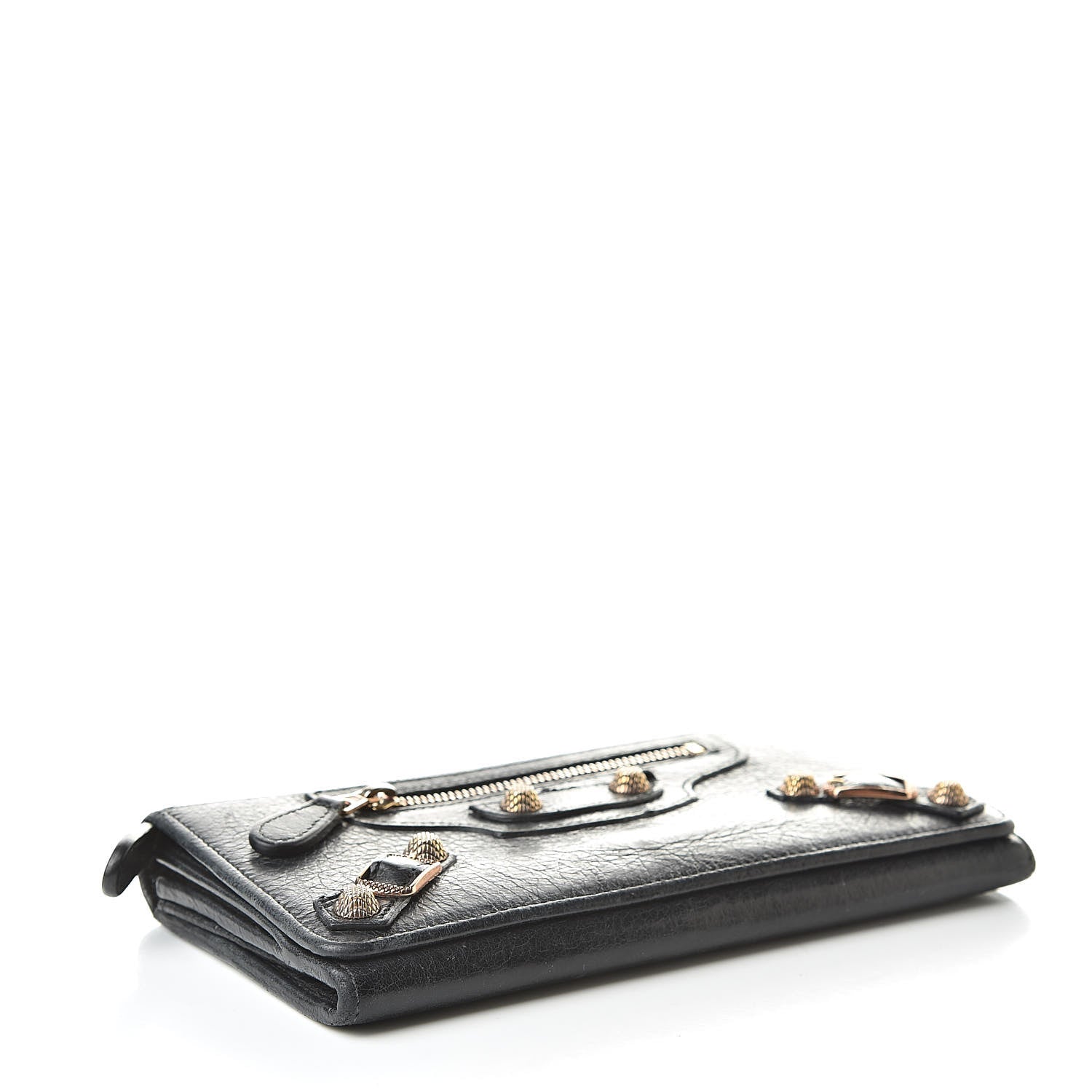 Balenciaga Agneau Giant 12 Silver Hardware Money Wallet Black 4 of 11