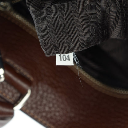 Prada Cervo Deerskin Shoulder Bag Brown 8 of 9