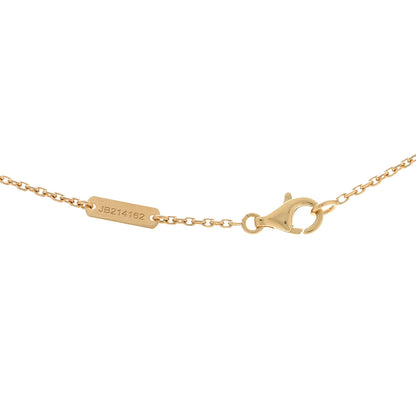 Van Cleef & Arpels 18K Yellow Gold Mother of Pearl Vintage Alhambra Pendant Necklace 3 of 3