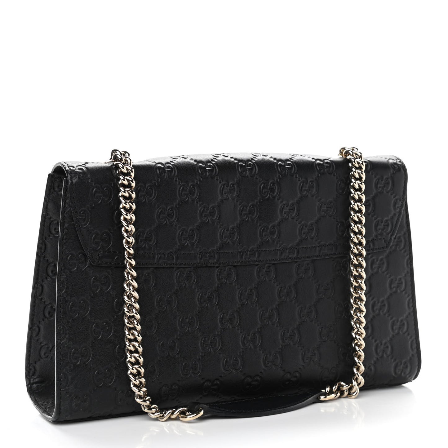 Guccissima Medium Emily Chain Shoulder Bag Black