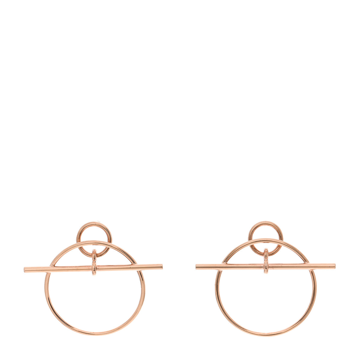 18K Rose Gold PM Loop Earrings
