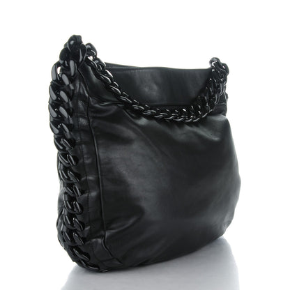 Chanel Calfskin Modern Chain Rhodoid Hobo Black 3 of 7