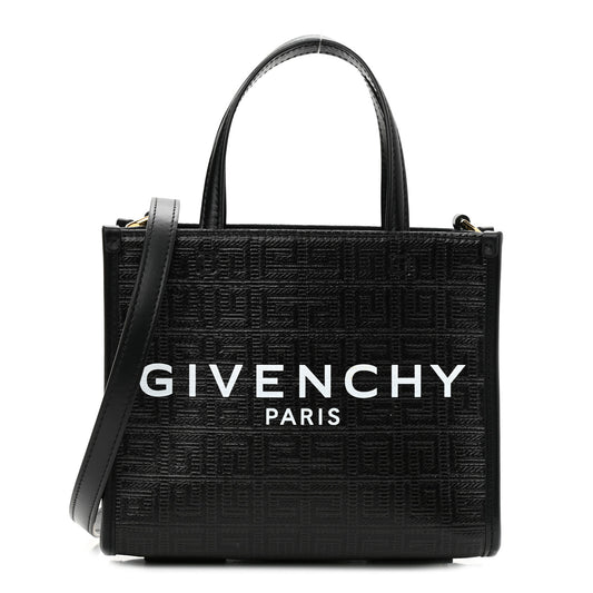 Canvas Mini Bond Shopper 4G Tote Black