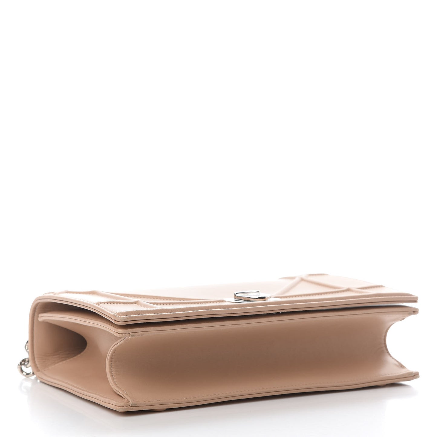 Lambskin Medium Diorama Flap Bag Nude