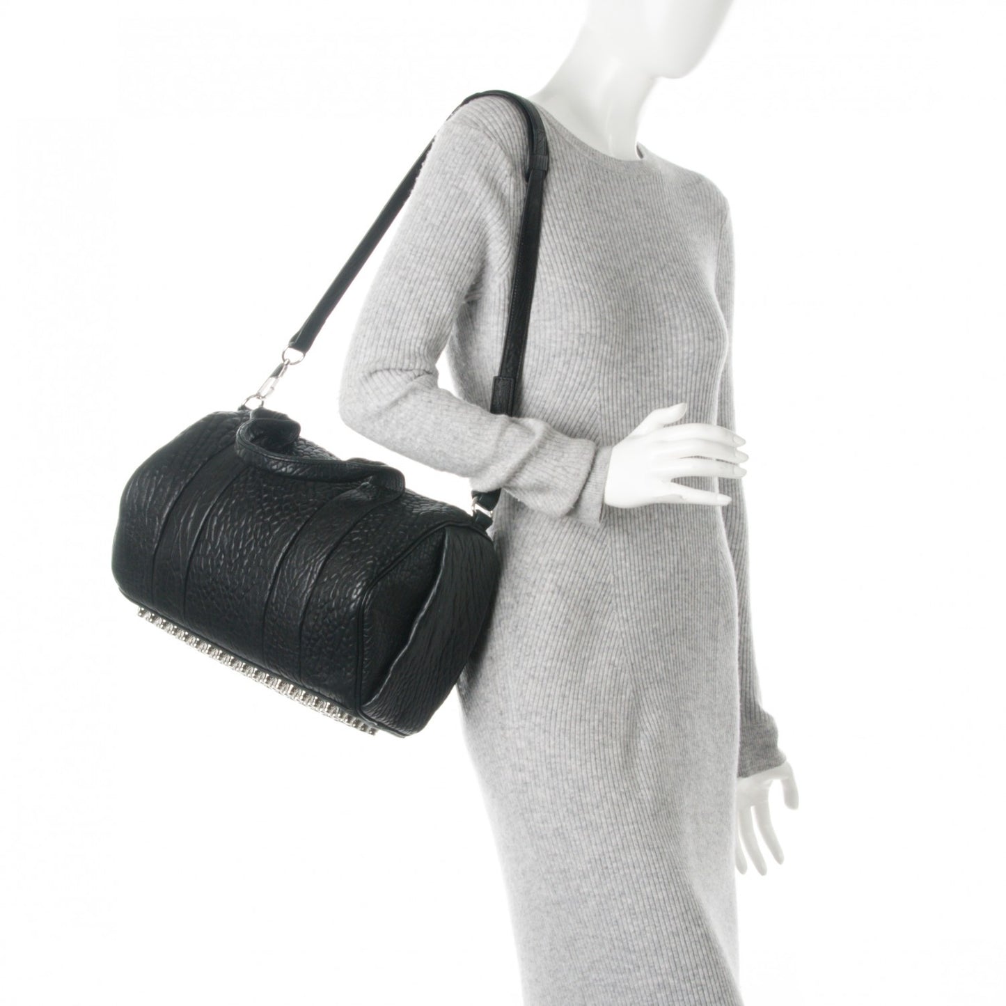 Pebbled Lambskin Rocco Black