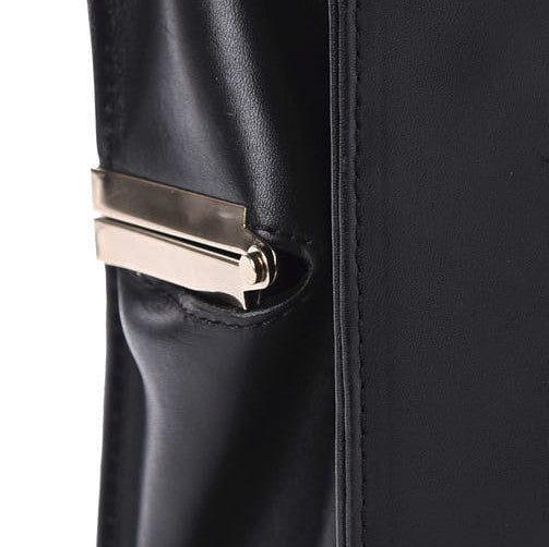 Calfskin Crocodile Embossed Tai Dopp Kit Bag Black
