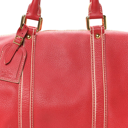 Louis Vuitton Tobago Calfskin Keepall 50 Red 6 of 8