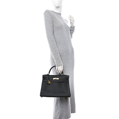 Hermes Togo Kelly Retourne 32 Black 2 of 11