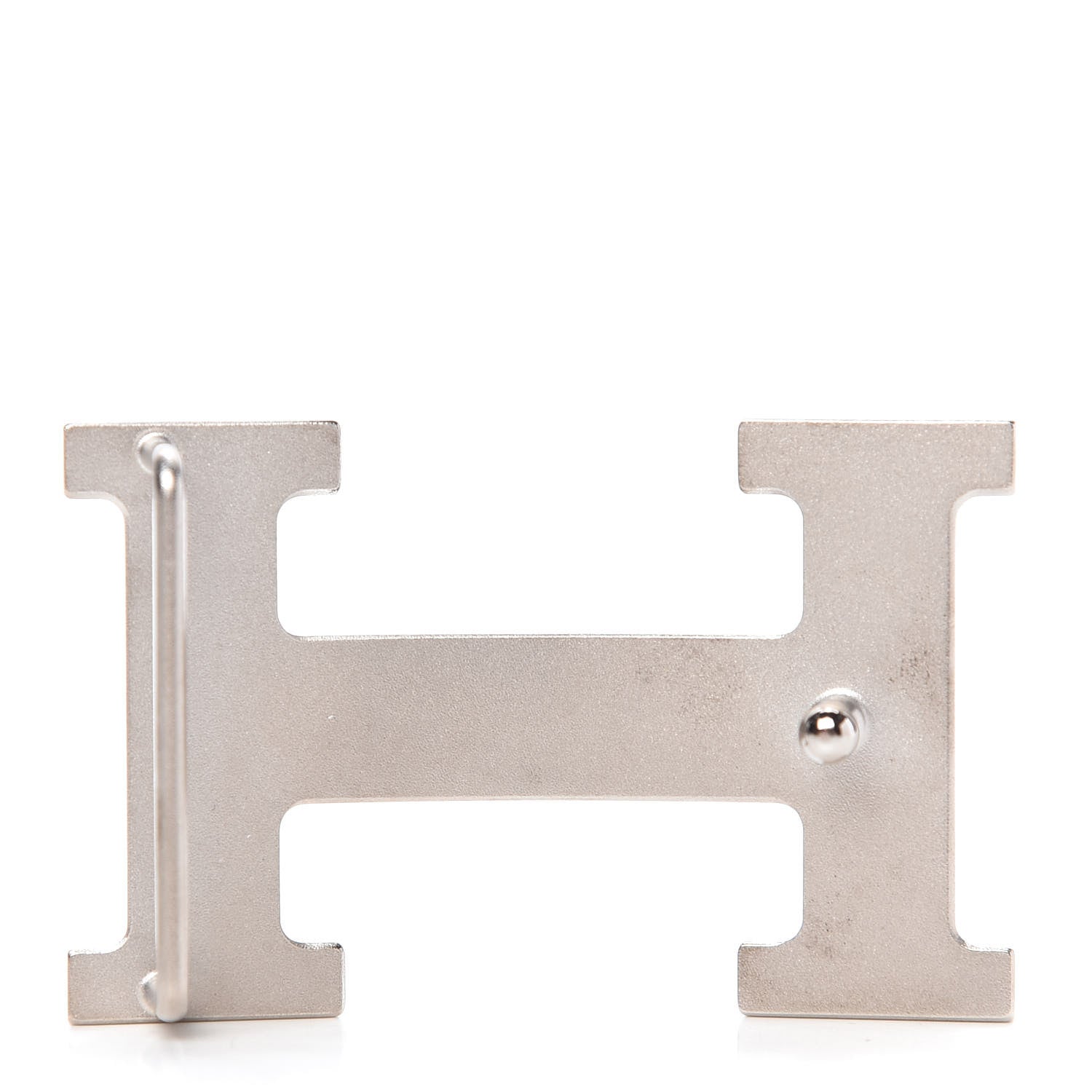 Hermes Brushed Palladium 32mm H Belt Buckle 2 of 3