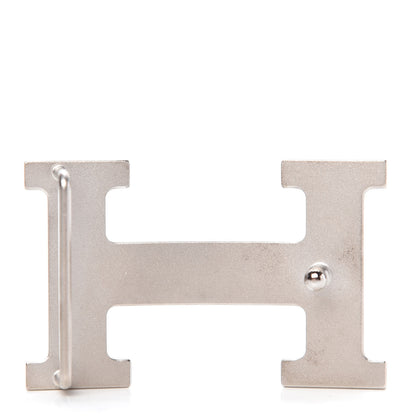 Hermes Brushed Palladium 32mm H Belt Buckle 2 of 3