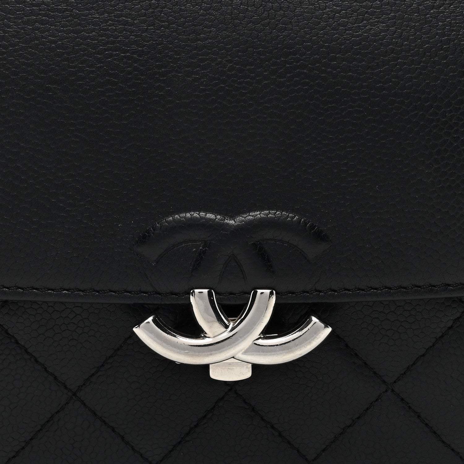 Chanel Caviar Quilted CC Box Flap Black 8 of 11