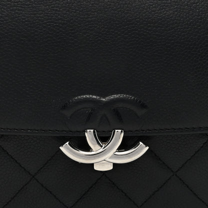 Chanel Caviar Quilted CC Box Flap Black 8 of 11