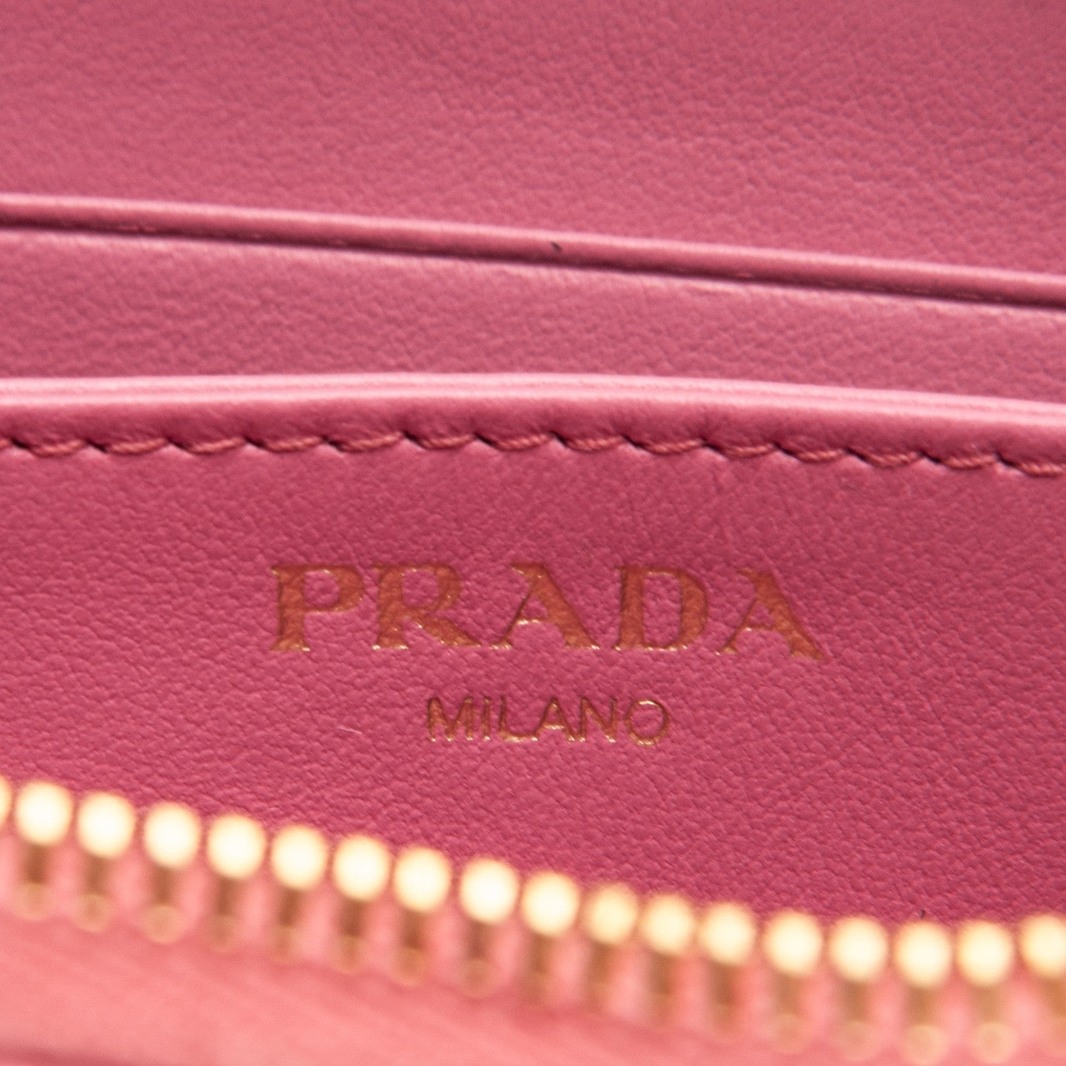 Prada Vitello Move Metal Coin Purse Geranio 6 of 7