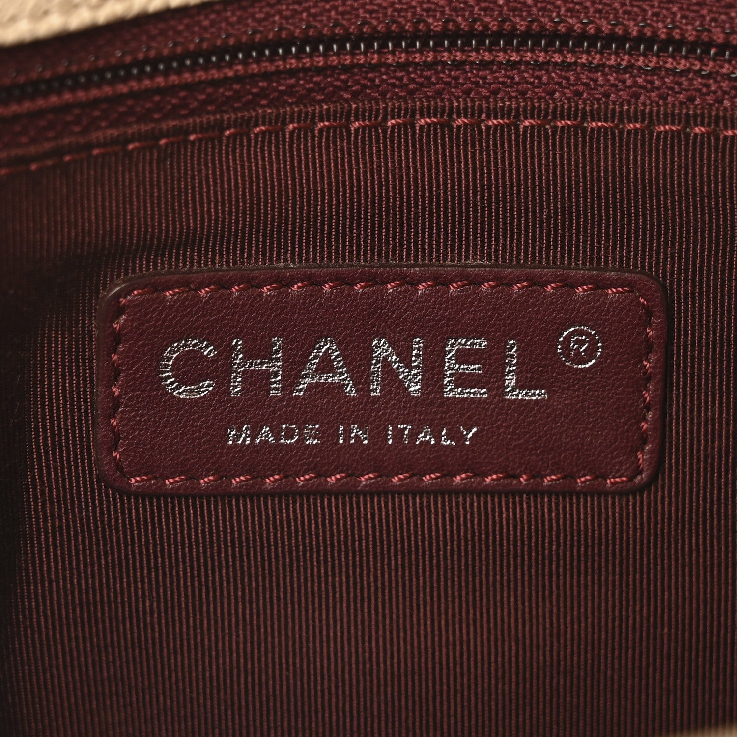 Chanel Caviar Quilted Medium French Riviera Flap Beige 6 of 10