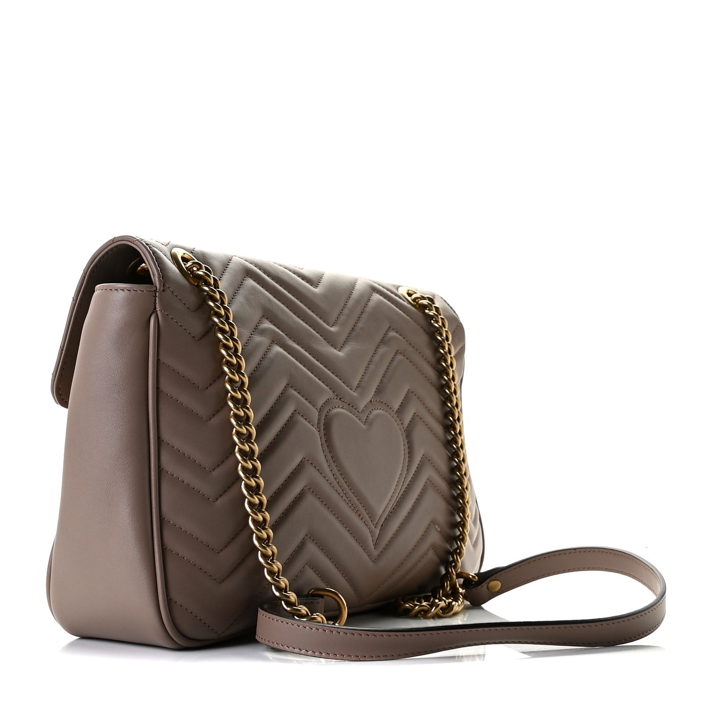 Calfskin Matelasse Medium GG Marmont Shoulder Bag Porcelain Rose