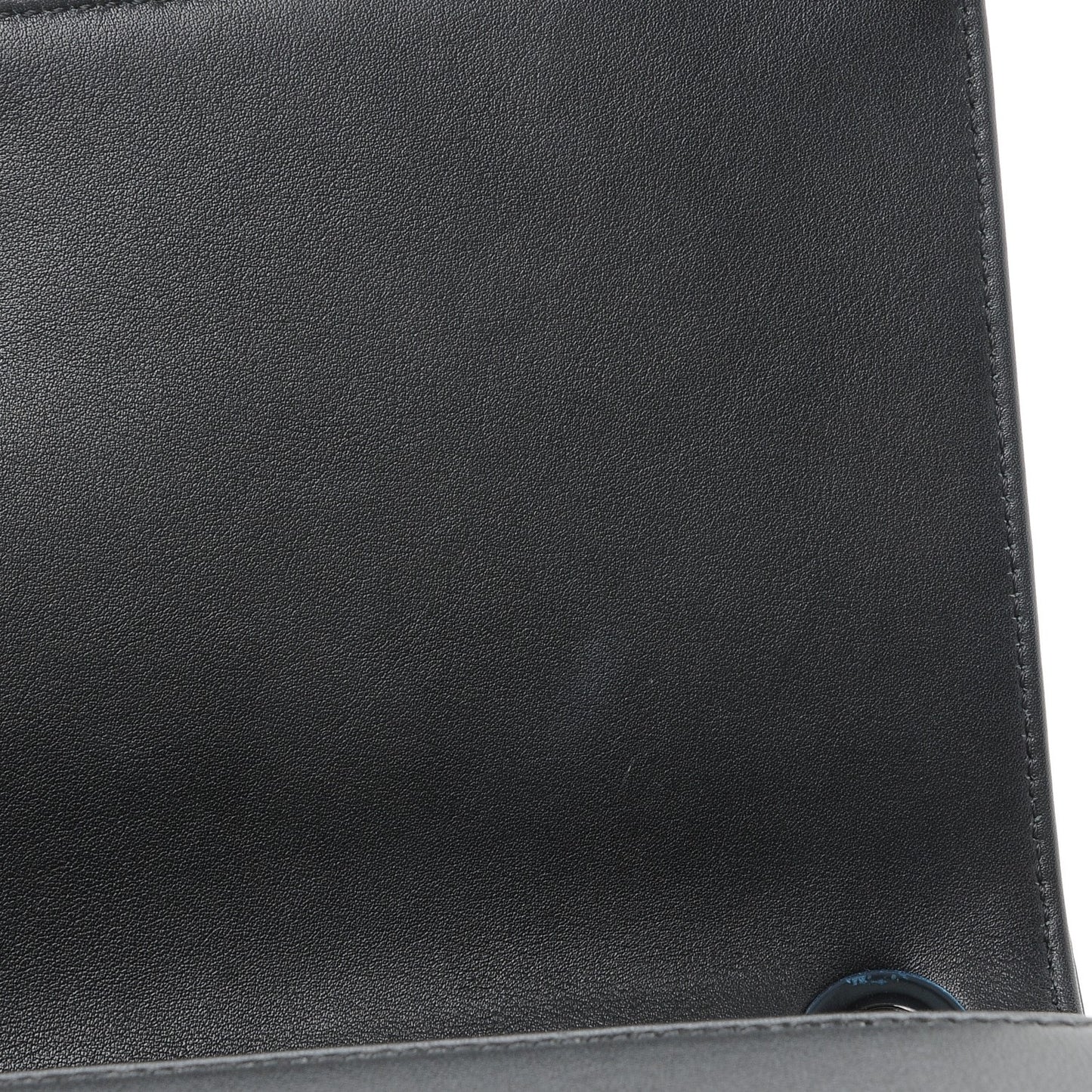 Calfskin Small Propeller Flap Black