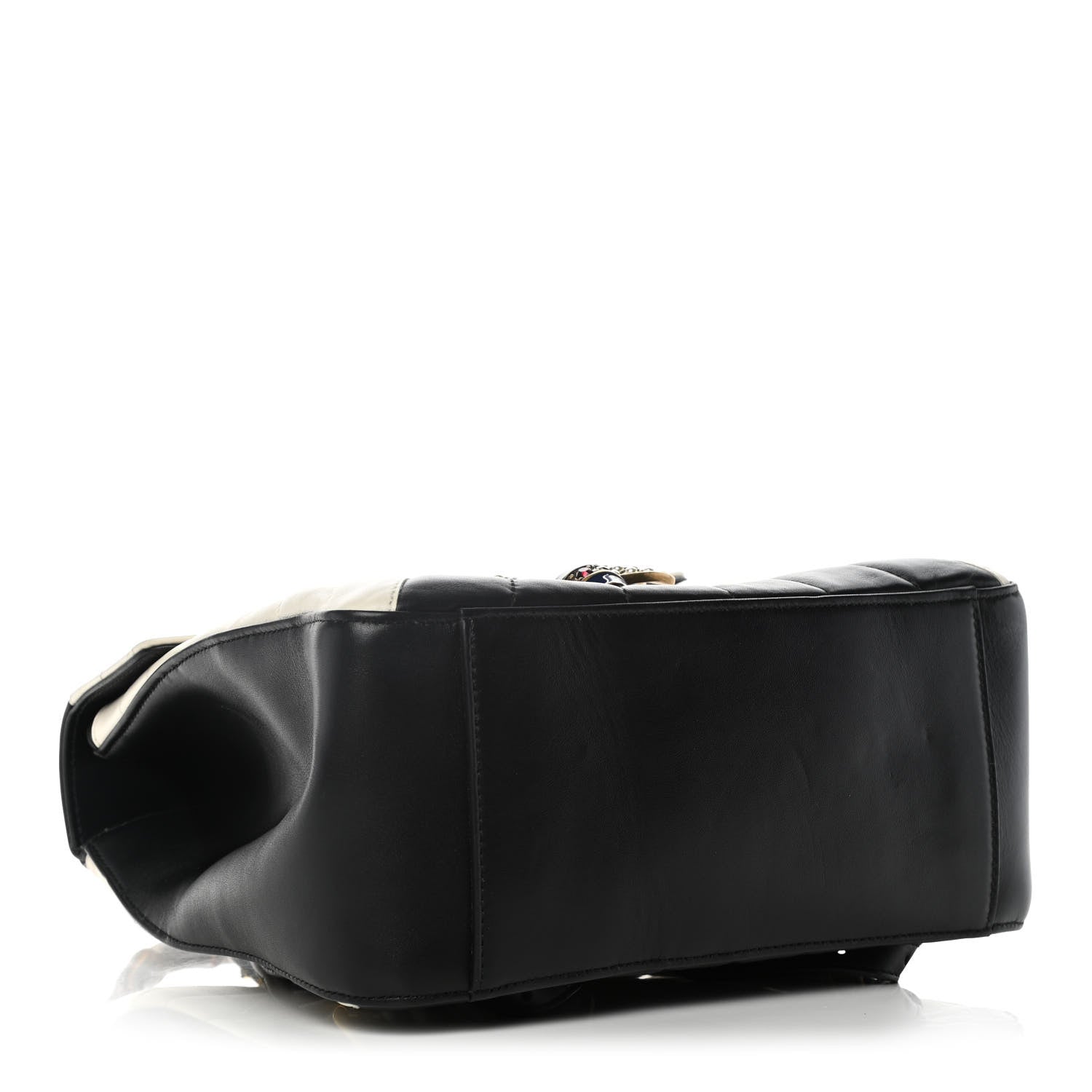 Gucci Calfskin Bamboo Trapuntata Queen Margaret Backpack Mystic White Black 4 of 19