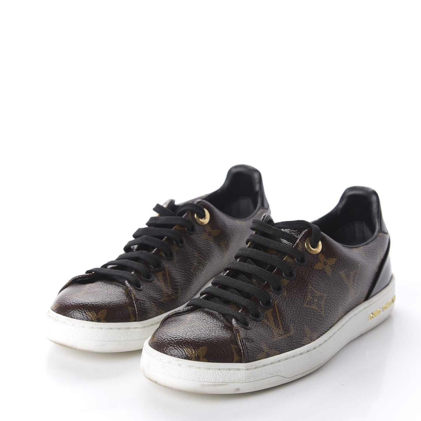 Patent Monogram Frontrow Sneakers 35