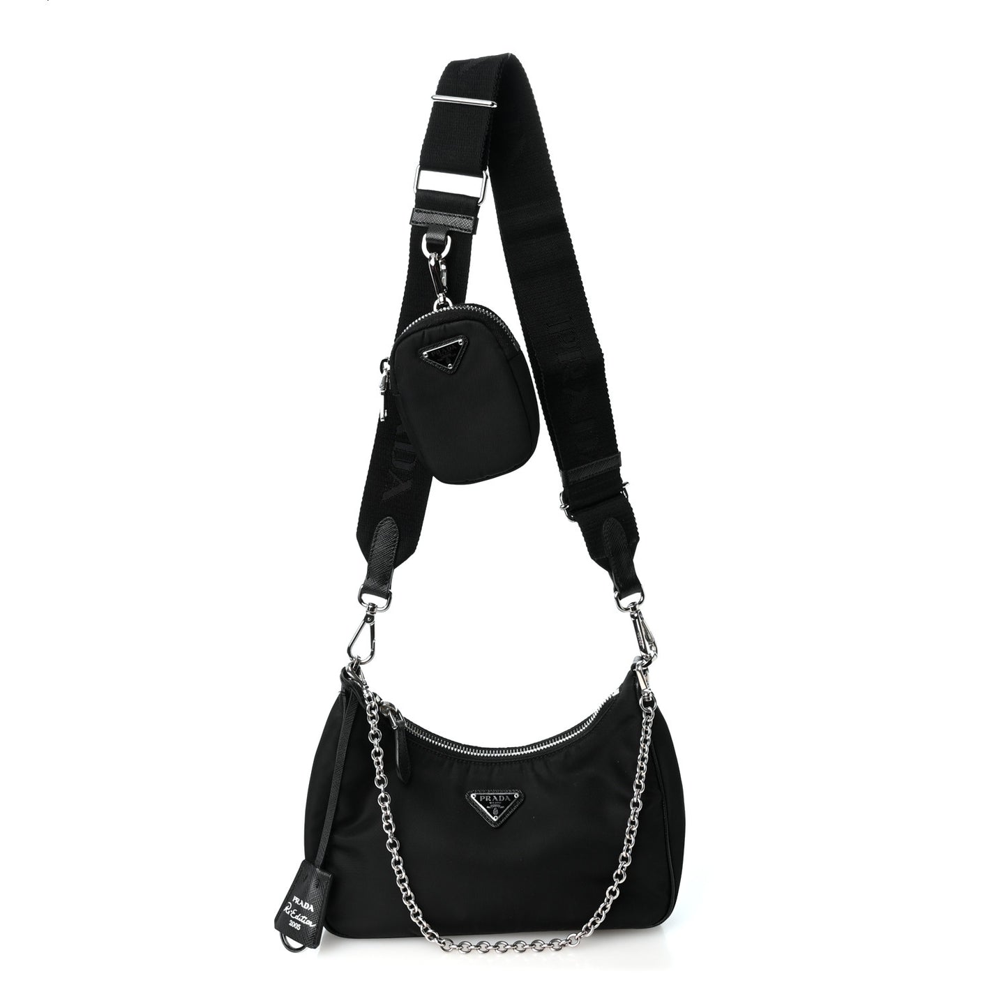 Nylon Re-Edition 2005 Shoulder Bag Black
