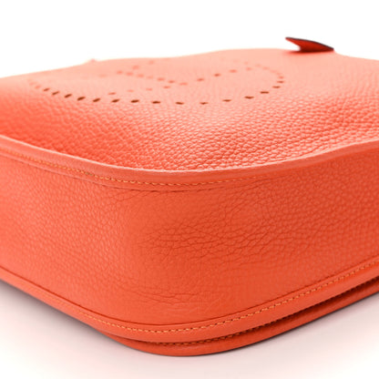Hermes Taurillon Clemence Evelyne III PM Feu 10 of 11