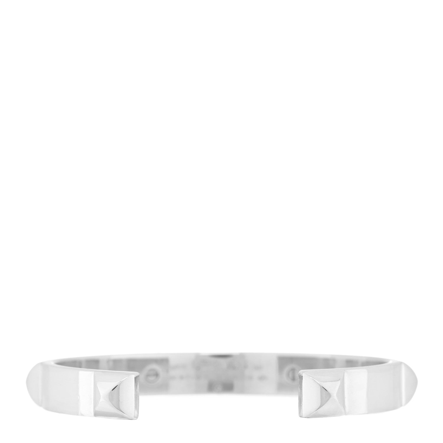 Hermes Sterling Silver Clou d'H Cuff Bracelet SH 2 of 4