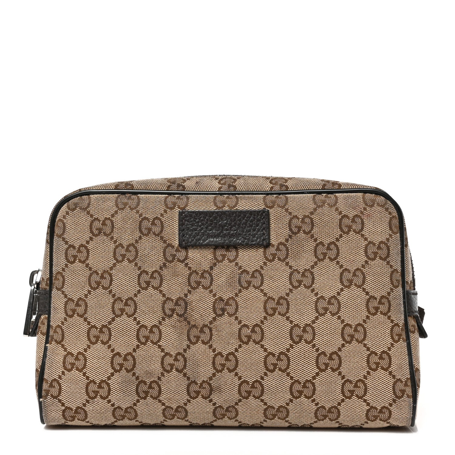 Gucci Monogram Dollar Calfskin Belt Bag Beige Ebony Testa di Moro Marrone Scuro 1 of 9