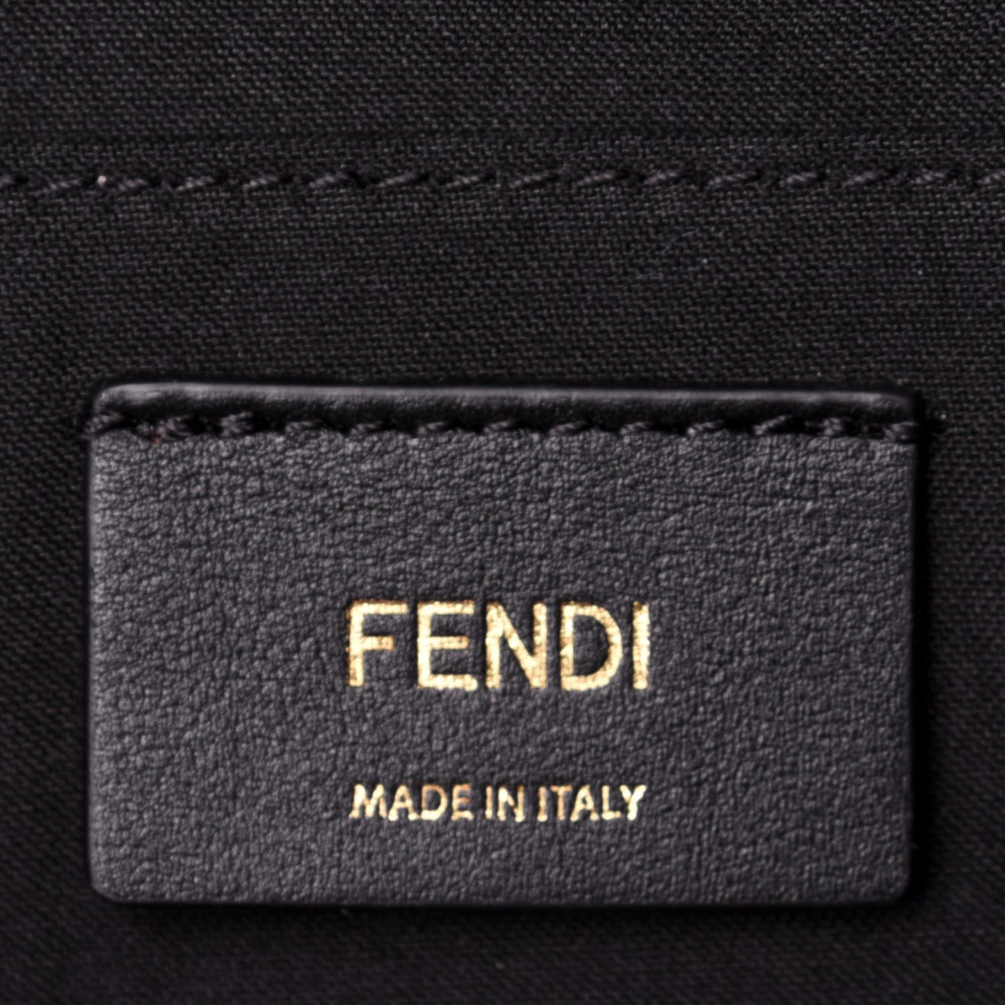 Glazed Fabric Vitello Century FF 1974 Stamp Patch Camera Case Mogano Panna Black