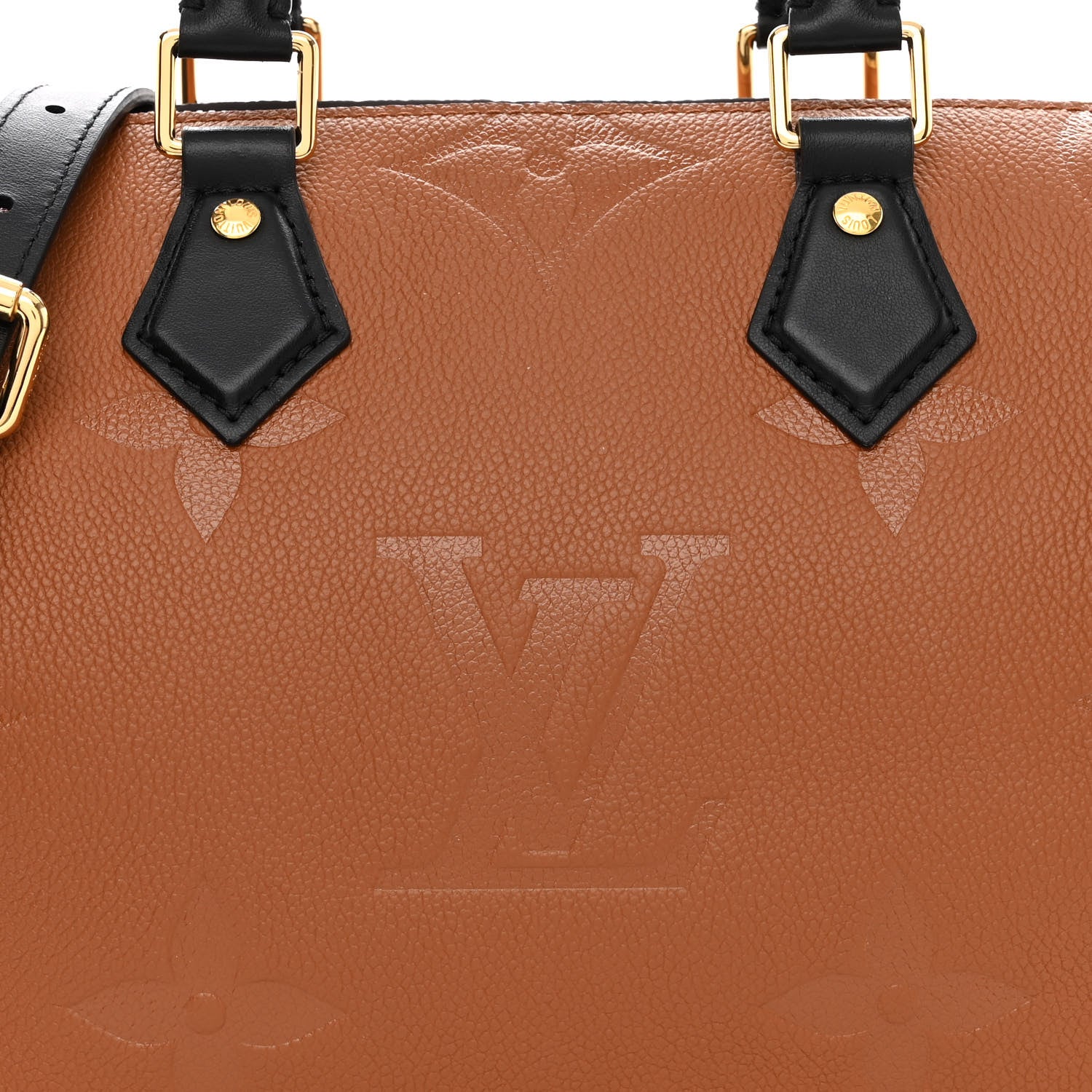 Louis Vuitton Empreinte Monogram Giant Wild At Heart Speedy Bandouliere 25 Caramel 7 of 9