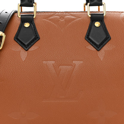 Louis Vuitton Empreinte Monogram Giant Wild At Heart Speedy Bandouliere 25 Caramel 7 of 9