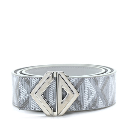 Christian Dior Diamond Canvas Belt 95 Grey 1 of 5