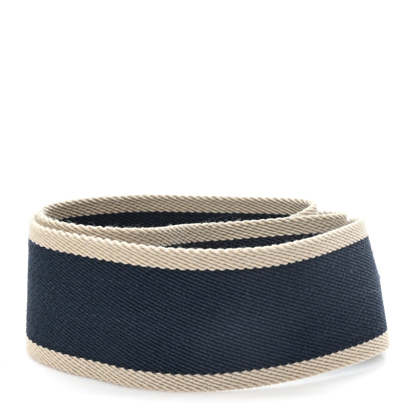Jacquard Wool Logo Short Strap Navy Natural