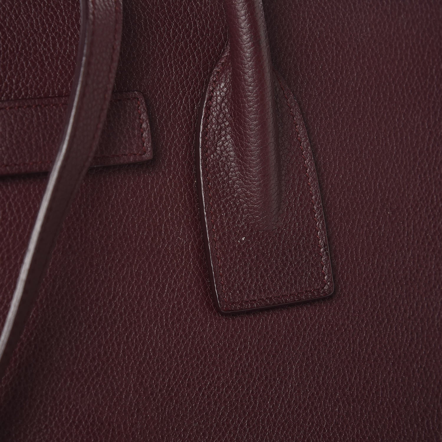 Saint Laurent Grained Calfskin Small Classic Sac De Jour Bordeaux 12 of 20