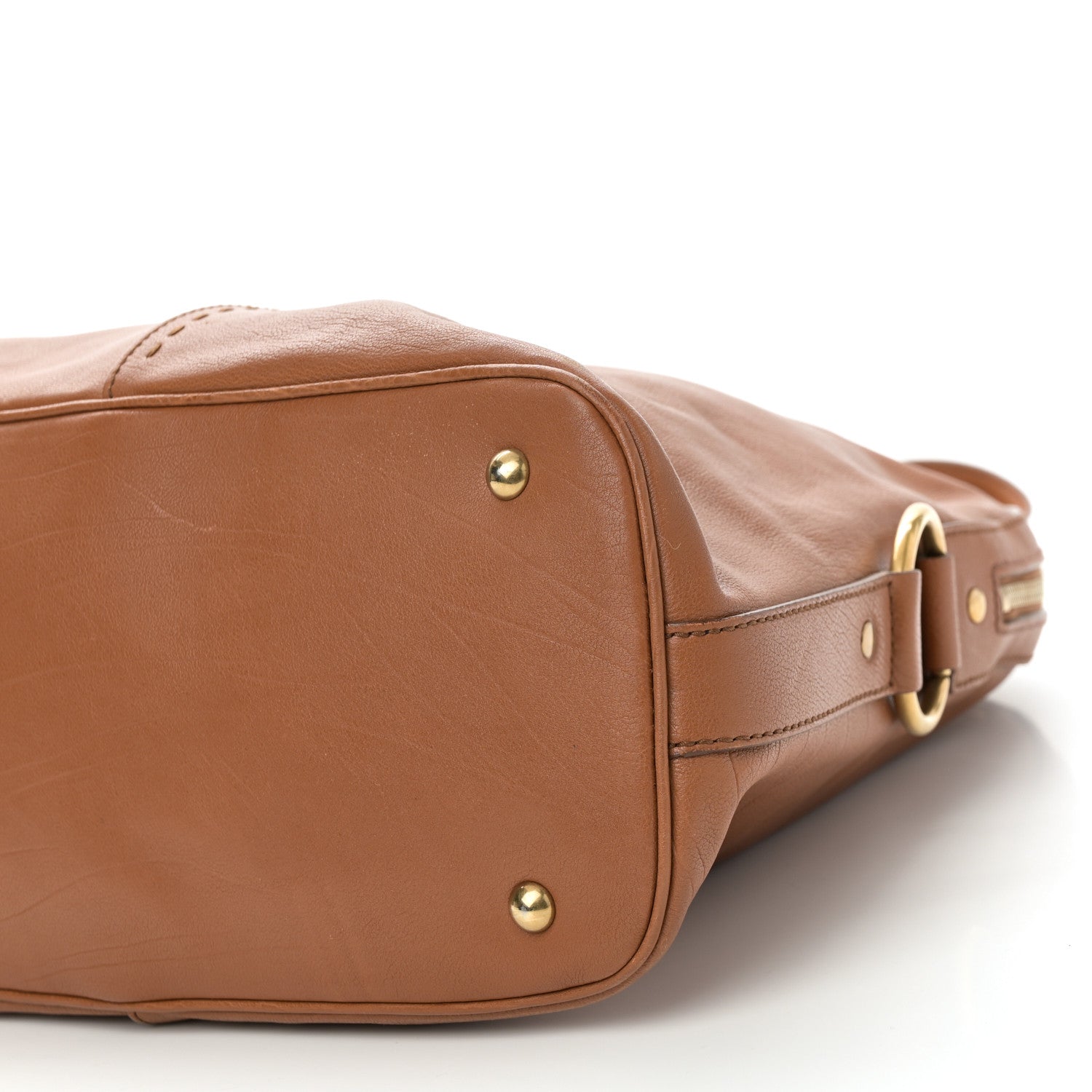 Saint Laurent Calfskin Oversized Muse Brown 10 of 12