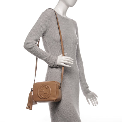 Gucci Pebbled Calfskin Small Soho Disco Bag Camelia 2 of 6