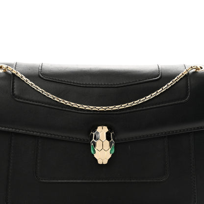 Bulgari Calfskin Serpenti Forever Crossbody Bag Black 10 of 16