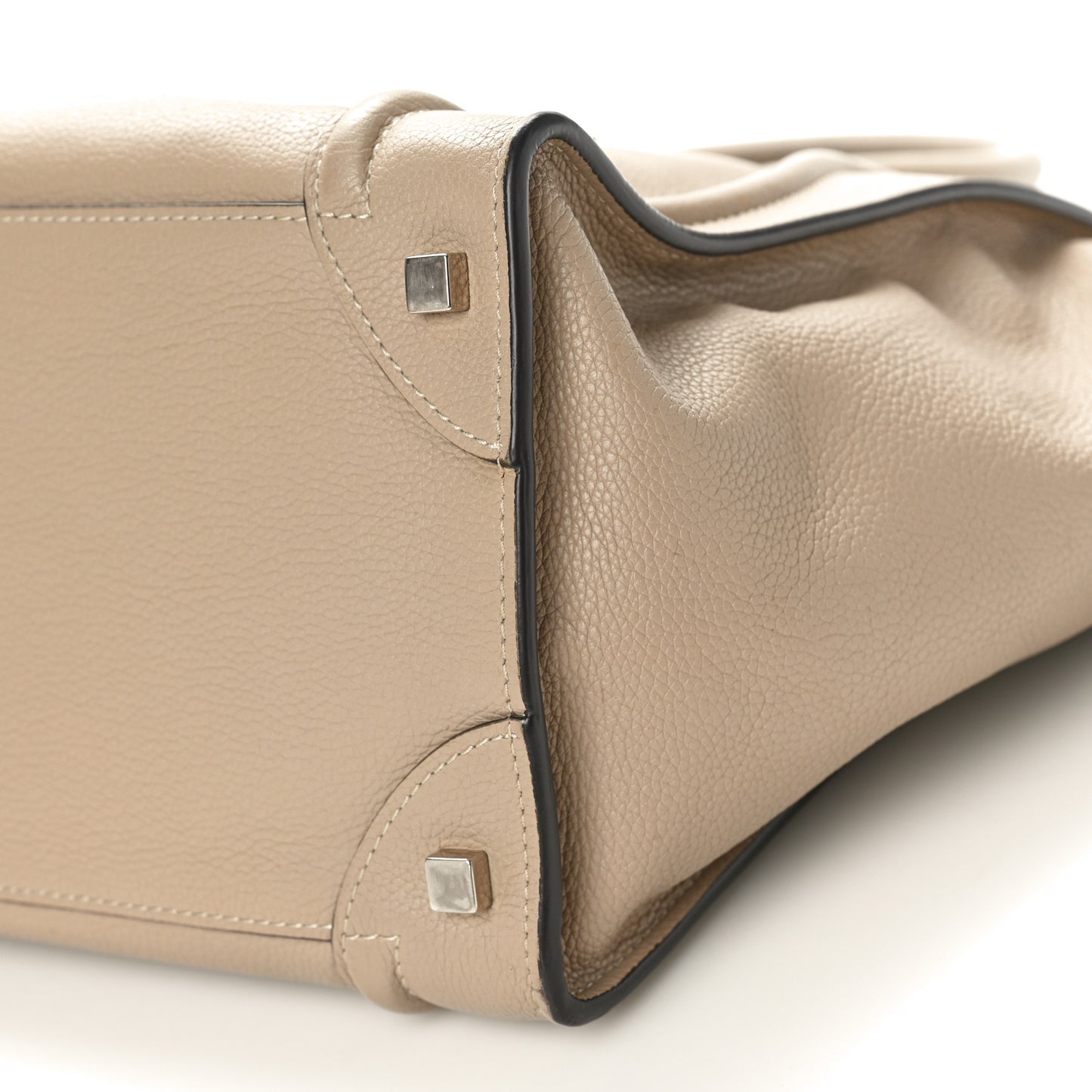 Drummed Calfskin Mini Luggage Dune