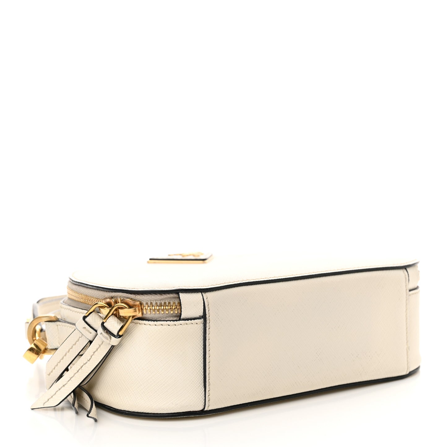 Saffiano Lux Odette Crossbody White