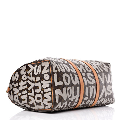 Louis Vuitton Graffiti Keepall 50 Silver 4 of 30